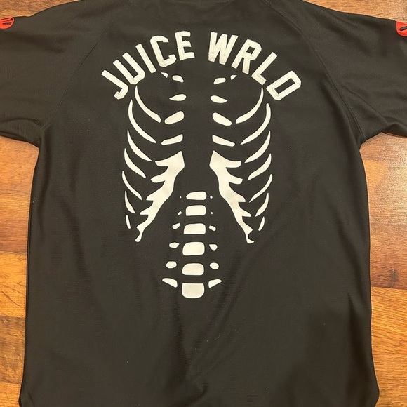 Juice Wrld Jersey Men’s Size Large Black 999 Rose Headgear Classics Baseball - Picture 6 of 6